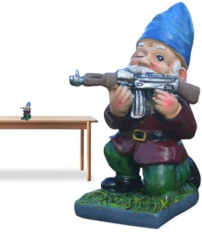 Whnbuij Gartenzwerg 'Armee, Zwergnamen 'Armee', Gartenzwergfigur, Gartenfigur 'Armee, Gartenfigur 'Zwergarmee, Skulptur für Rasen Hof d