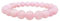 TENET - Bracciale a sfere di pietra vera naturale - (QUARZO ROSA, 6 mm)