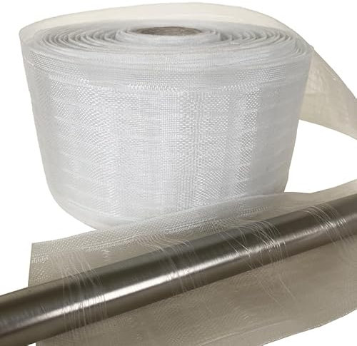 Domus&Trend - Fettuccia per Tende per Interni Arricciatenda Trasparente con Tasca Continua per Ganci a Papera Lavabile Stirabile, Accessori Utili Fai da Te, Nastro Arricciato Spesso 10cm Made in Italy