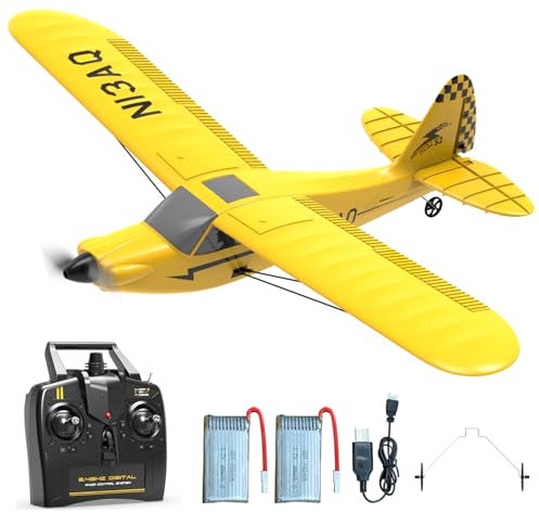 VOLANTEXRC RC Plane for Beginners, Sport Cub S2 Remote Control Airplane, 3CH Radio Controlled Plane for Adult and Kids with Xpilot Stabilization System RC Aeroplane Toy (761-14)