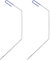 2 Pcs Deep Fryer Cleanout Rod Tools Angled Shape 25 Deep Fryers Drain Cleaning Rod for Restaurants Commercial Kitchen Unclogging