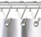 Blau Marité 12 Ganci per Tenda da Doccia in Metallo a Forma di S con Sistema Anticaduta, Anelli per Tenda con Chiusura di Sicurezza, Compatibili con Barre fino a 2,6 cm di Diametro (S, Argento)