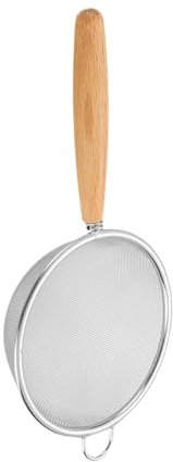 Scolapasta in acciaio inox – Colino e scolapasta | Colino con manico | colino per cucina | Setaccio colino da cucina filtro olio | Colino da cucina per tè, olio