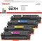 067H Toner Kompatible Tonerkartusche Als Ersatz für Canon 067H 067 für Canon i-SENSYS MF655CDW Toner MF657CDW LBP631CW LBP633CDW MF651CW (Schwarz Cyan Gelb Magenta, 4er-Pack)