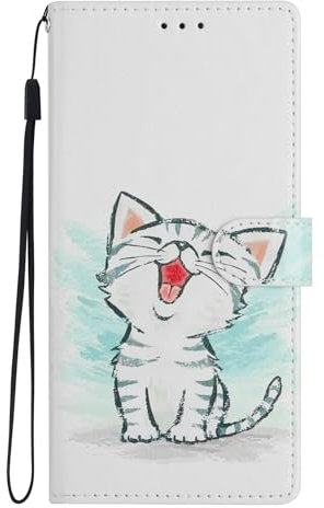 BLOTECH Wallet Flip Case,for Samsung Galaxy S22 Ultra Girls Case,for Samsung Galaxy S22 Ultra PU Leather Case Stand/Magnetic/Card Solt/Pouches Phone Holster Qute Cat Cover Design Case for Girls