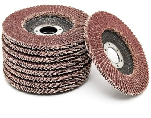 Dunnet Tools Heavy Duty Flap Disc for Angle Grinder - 80 Grit Aluminium Oxide Grinding and Sanding Disc for Metal, Wood, Plastic, and Woodworking - Angle Grinder Discs Attachment - (Single 115mm)