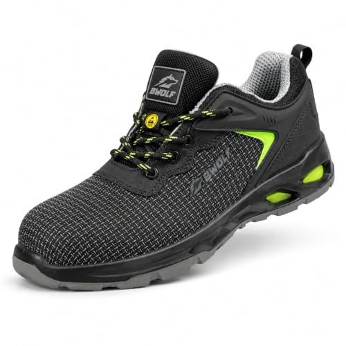 BWOLF Skyler S3S Chaussures de Travail pour Homme S3 imperméables et antidérapantes 4 x 4 Grip Tech Semelles ergonomiques
