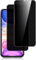 Yisica 2 Pièces Protection d'Écran Anti-Espion pour iPhone 11/XR avec Protection d'Objectif de Caméra, Film en Verre Trempé (Noir)