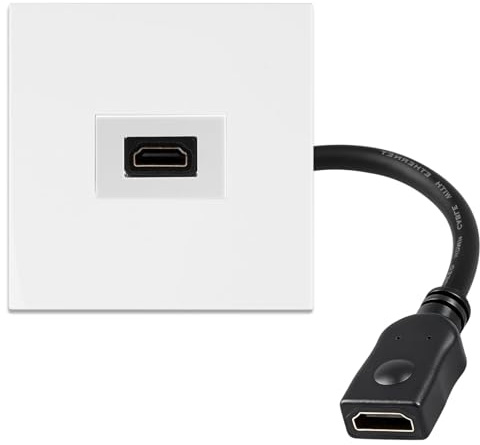 ZenithCove HDMI Wall Plate Panel Faceplate, Single Port HDMI Wall Socket