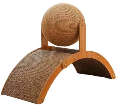 Generisch 2026 Griffoir pour chat - Arbre à chat en carton - Griffoir en sisal (cafee, 55 x 23 x 40 cm)