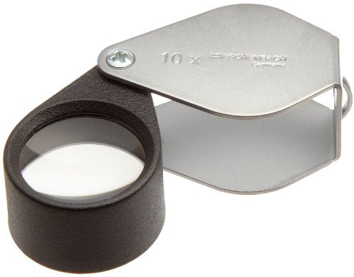 Eschenbach 117610 - Metal foldable magnifier, aplanatic lens, Dimensions Lens: Ø 21 mm, Magnification: 10x
