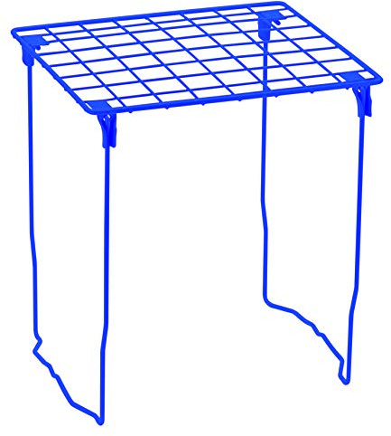 Lockermate Stac-A-Shelf Spindregal, stapelbarer Organizer, extra hoch, passend für Schulspinde in Standardgröße, blau