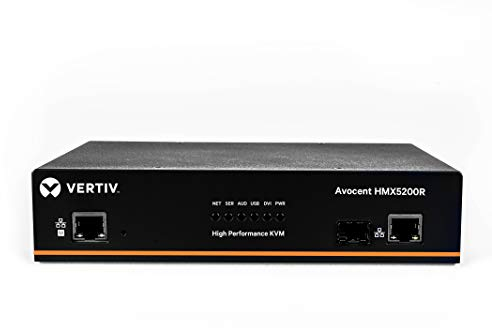 Vertiv Avocent HMX5200R Tastatur/Video/Maus (KVM)-Switch Rack-Einbau Blau - Tastatur/Video/Maus (KVM)-Switches (USB, USB, DVI-D, USB Typ-A, 1920 x 1200 Pixel, 16 Benutzer)