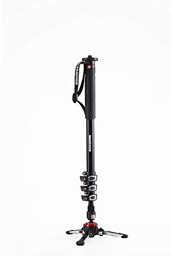Manfrotto Xpro 4 Section Aluminum Video Monopod, Black (MVMXPROA4US)