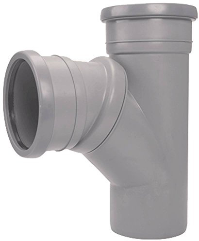 HT-Bogen Anschluss 1 stufenlos einstellbar 45-88° grau DN50