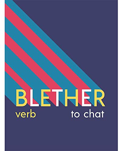 Wee Blue Coo Schottische Definition Blether Ungerahmter Druck 30x40 cm