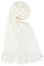 PB-SOAR Damen Herren XXL Einfarbiger Schal für Winter, Schals Winterschal Damenschal Halstuch Pashmina Stola mit Fransen, 18 Farben auswählbar (Creme Weiß)