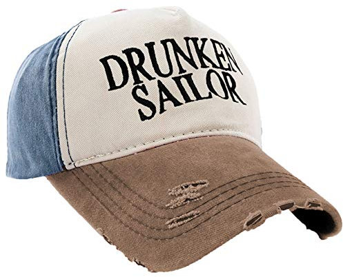 MFAZ Morefaz Ltd Kapitänsmütze Mütze Army Baseballmütze Cap Captain,First Mate,Crew,Cabin Boy,Pirate (Drunken Sailor)