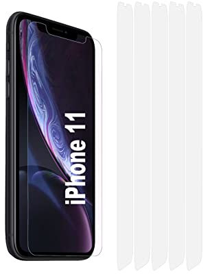 TeKKno® 5x Clear Plastic PET LCD Screen Protector Cover Guards for Apple iPhone 11 (6.1)
