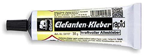Elefant Elefanten-Kleber Rapid 30g Klar Kraftvoller Univeral Alleskleber