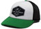 DRESSED IN MUSIC PLAY WITH ME Trucker Cap - Trucker-Schaum-Design mit 5 Panelen - Halbrunder Schirm - Snapback-Verschluss - eine Größe (Grün)