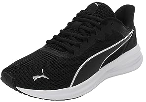 PUMA Unisex Transport MODERN Laufschuh, Black White Silver, 44 EU