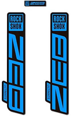 STAR SAM Aufkleber für Rock Shox Zeb Ultimate 2021, Hellblau, 1 cm