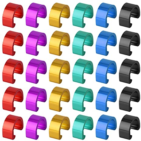 BuyWeek Fahrrad Bremszug C Clip Schnalle, 30 Stück Fahrrad Schaltzug Schnalle Mountainbike Bremskabel C Clips Kabelführung für Rennrad Mountainbike