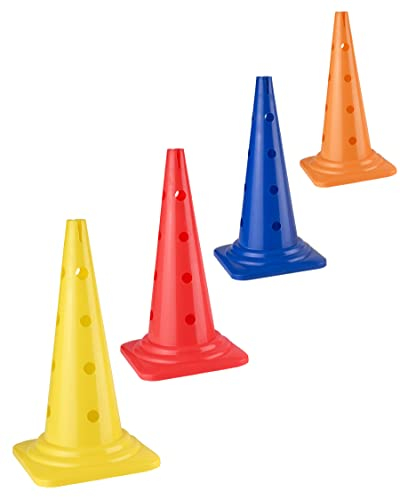 SPORTIKEL24 4 x Kegel 50 Farbe Bunt