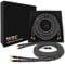 WORLDS BEST CABLES 6 Foot Ultimate - 9 AWG - Ultra-Pure OFC - Premium Audiophile HiFi Speaker Cable Pair with Eminence Spade Plugs & Carbon Tweed Jacket