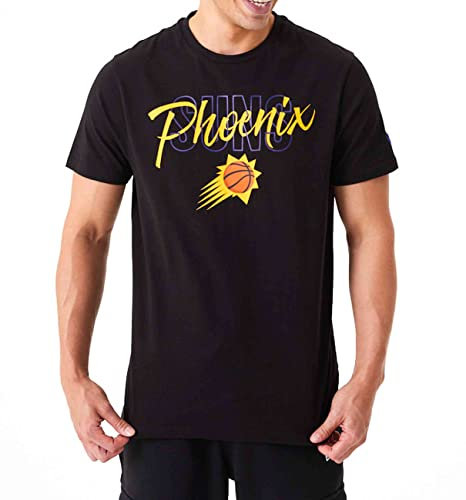 New Era - NBA Phoenix Suns Script Tee T-Shirt Farbe Schwarz, Größe M