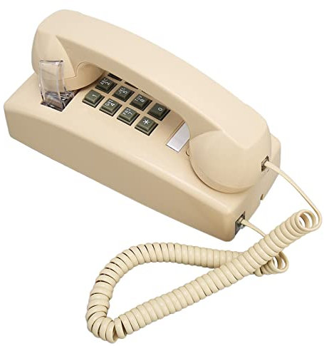 Telefoni da Parete retrò, Telefono da Parete Vintage con Suoneria Meccanica in Metallo, Telefono Fisso Impermeabile Classico Vecchio Stile, Controllo Volume, per Bagno Bar di Casa