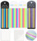 680 Stück Haftnotizen Pastell Long Highlight Stripes +100pcs Transparente Haftnotizen, Sticky Notes Klebezettel schmal und lang Textmarker Textstreifen Klebemarkierung Haftstreifen zum Text Markieren