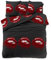 FEBE Bettwäsche Rote Lippen Bettbezug-Set 140x200 + Kissenbezug 2 Teilig mit Reißveschluss