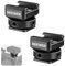 NEEWER 2PCS Cold Shoe Mount Adapter Compatible with DJI Hollyland Rode Wireless Lavalier Microphone Receiver, Anti Drop Mic Accessories with Retractable Pins, Metal Camera Cage Mount Adapter, UA030
