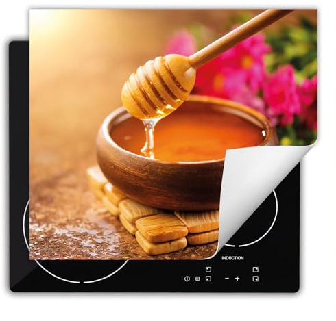 DarHaus Copri Piano Cottura Induzione 60x52 cm Coprifornelli Fornello Proteggi Tutto per la Cucina Fornelli - Miele