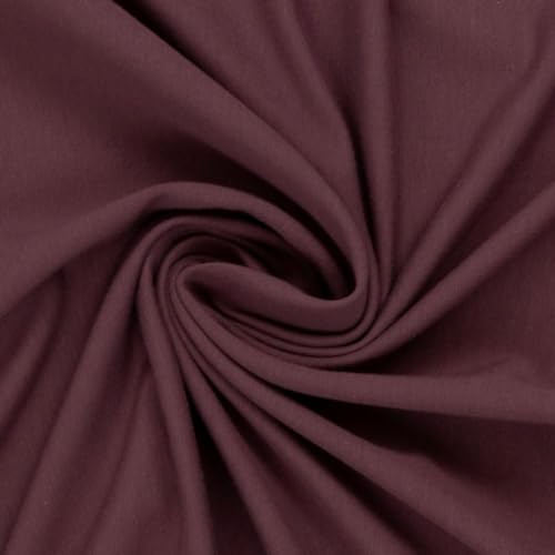 Jersey Stoff Vanessa | Swafing | NEUE FARBEN | uni (Länge am Stück: ab 50cm | Breite: 155cm) (altrosa dunkel 436)
