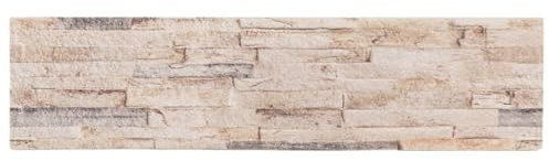 Lot de 14 panneaux muraux 3D en polystyrène expansé blanc et rouge 100 x 25 cm
