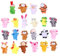 Alasum 22 STK Handpuppe Spielzeug Cartoon-plüschtier Zoopuppen Für Kinder Hund Handpuppe Tierisches Fingerspielzeug Babyhandschuhe Geschichte Zeit Fingerpuppen Babys Puppen Plüschpuppe