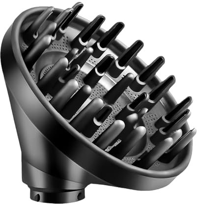 Xaosin Diffusor Aufsatz für Dyson Airwrap HS01 HS03 HS05, Diffuser Haare Locken Tragbarer Diffusordüse Haardiffusor-Aufsatz, Umwandlung für Airwrap Curling Styler in Einen Haartrockner Grau