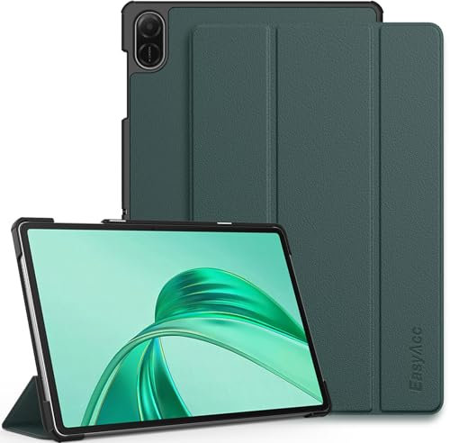 EasyAcc Custodia Cover Compatibile con HONOR Pad X8a 11 Pollici, Ultra Sottile Smart Cover in Pelle Compatibile, Verde Notte Scuro