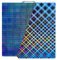 TIOPY Rainbow Plaid +Phantom H1H Bambu Lab Build Plate 257x257mm, impression 3D double face H1H acier à ressort pour Bambu Lab X1 X1C X1E P1P P1S A1,No Magnetic Base