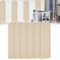 6 Stück 3D Wandpaneele,56x15cm XPE-Schaum Wandpolsterung Selbstklebend Polsterpaneel Antikollision Wandpolster für Schlafzimmer,Kinderzimmer (Hellgelb)