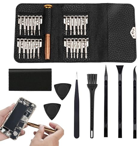 25 in 1 Precision Screwdriver Set, Eyeglass Repair Tool Kit, Sturdy Computer Repair Tools Electronics, Versatile Maintenance Tools for Small Repairs and Fixes
