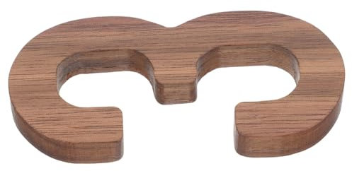 WOONEKY Große Hausnummer Aus Holz Für Außenbereich Als Adressnummer Und Briefkastennummer Moderne Nummern Für Garten Und Straße Einfache Installation Und Pflegeleicht