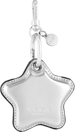 kate spade new york AirTag Charm Keychain - Star-Shaped AirTag Holder with Luxe Ring Clip for Bags, Luggage, Keys, and More