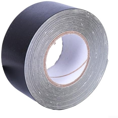 Cinta protectora de borde de pala de material dúctil, longitudes personalizadas disponibles, perfecta para protección de raquetas (negro)