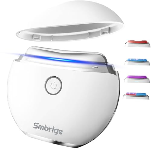 EMS Gua Sha Smbrige Gesichtsmassagegerät–4 in 1 Modus Anti-Aging Straffung & Lifting Gesichtsmassagegerät Elektrisch, Gua Sha Elektrisch Tägliche Verbesserung der Haut ，Weiß