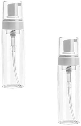 TOGEVAL Flacons Distributeurs de Mousse Blancs Bouteilles Rechargeables Lot de 2 en Plastique Pratiques et Résistants pour Cosmétiques et Soins Peau