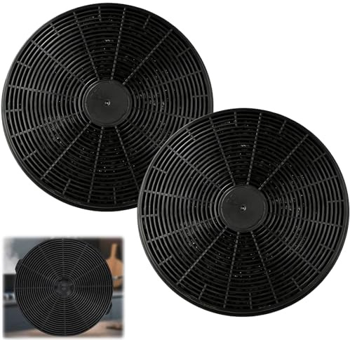 2PCS Circulation d'Air Filtre à Charbon Hotte Universel,175x25 mm | Filtre Hotte Aspirante Charbon Compatible avec Multiples Marques et Modèles
